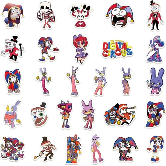 The amazing digital circus kids TV show cartoon anime clowns strange characters - Picture 8 of 9